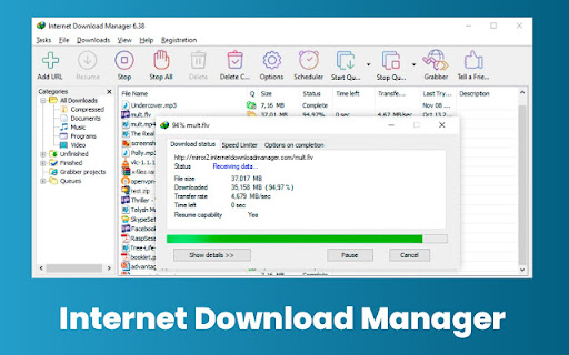 ✔️ ส่วนขยาย IDM [Internet Download Manager]