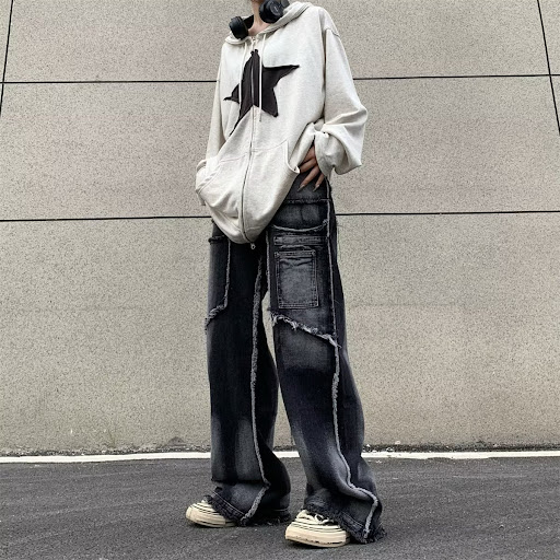 Title 6, Mens Autumn Loose Straight Fashion Retro Trous...