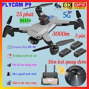 May Bay Dieu Khien P9 Pro Max - Plycam Trang Bị Cảm Biến Tranh Chướng Ngại Vật Trên Không Cảm Ứng, Flycam 2 Pin