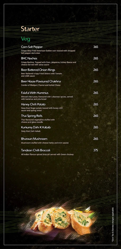 Menu of The Beer House Cafe, Shipra Mall, Ghaziabad | April 2023 | Save 25%