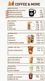 Dunkin' menu 3