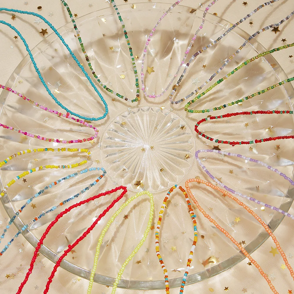 Title 16, Collier coréen perlé en forme de grains de riz,...