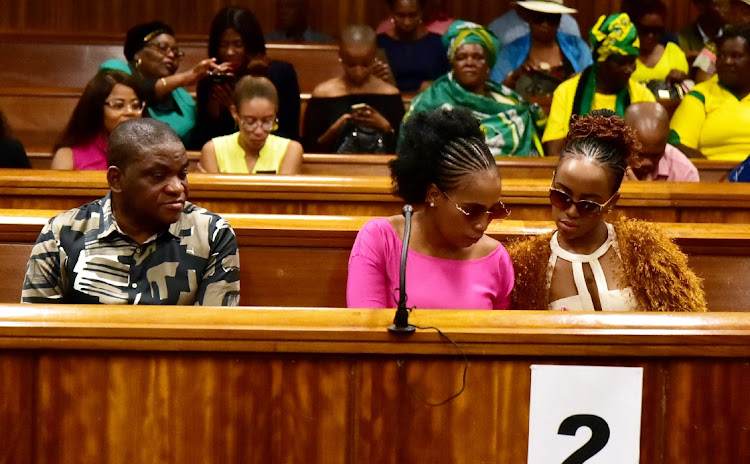 Timothy Omotoso and his co-accused, Zukiswa Sitho and Lusanda Sulani, in the Port Elizabeth High Court.