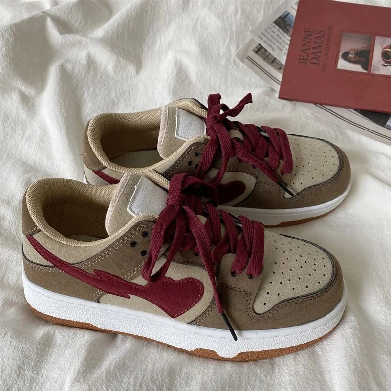 Title 2, Autumn Love Leren Witte Schoenen Comfort Big He...