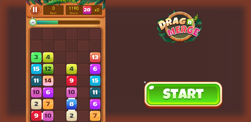 Drag n Merge - Drop Number Block Puzzle