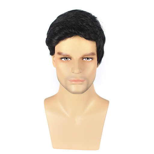 Title 11, Fashion Mens Middle-aged Wig with fluffy short...