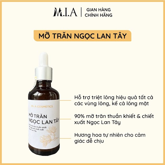 Mỡ Trăn Ngọc Lan Tây Mia Triệt Lông Nách, Mặt, Tay Chân Và Bikini