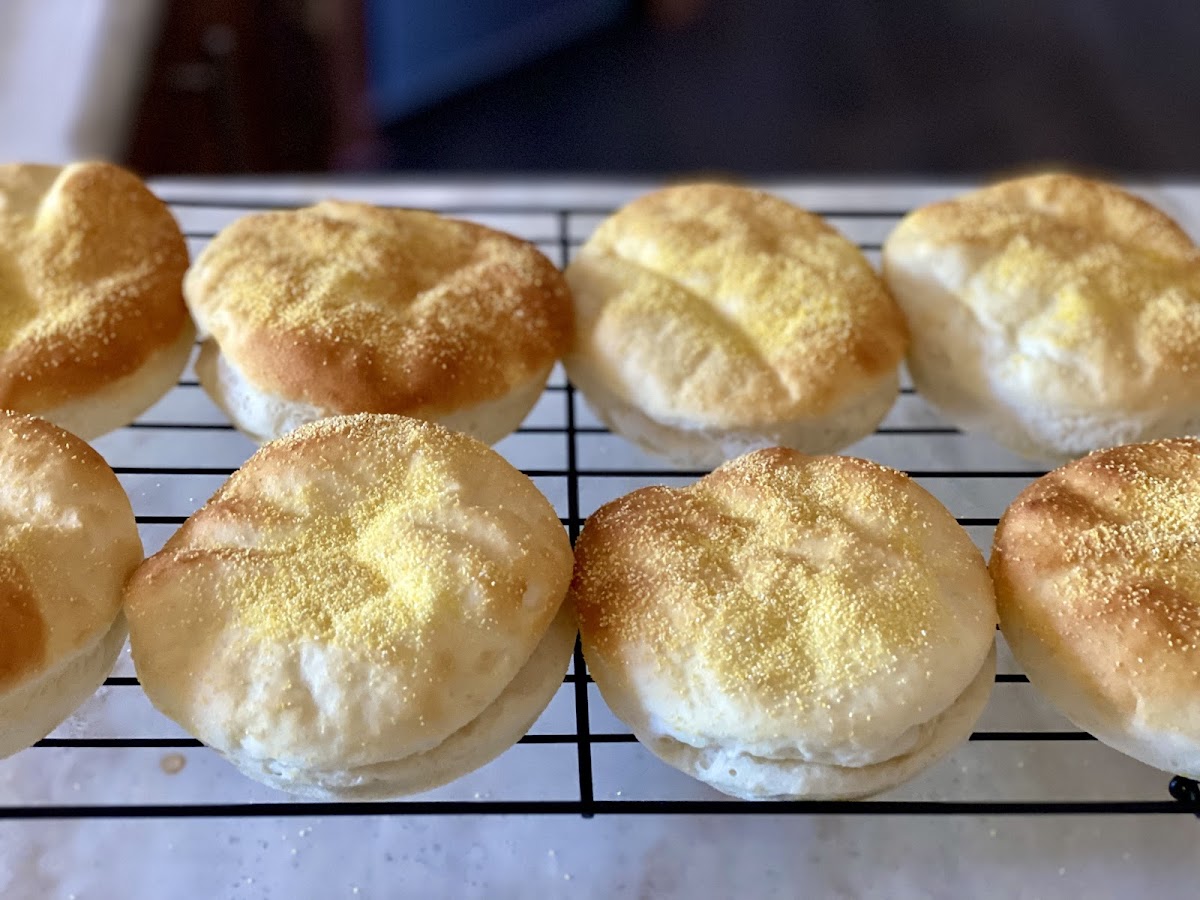 Buns/English muffin for breakfast sandwiches.