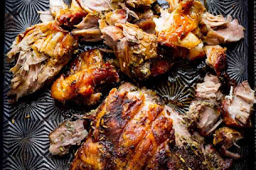 Slow Roasted Pork Shoulder with Fennel, Lemon and Rosemary