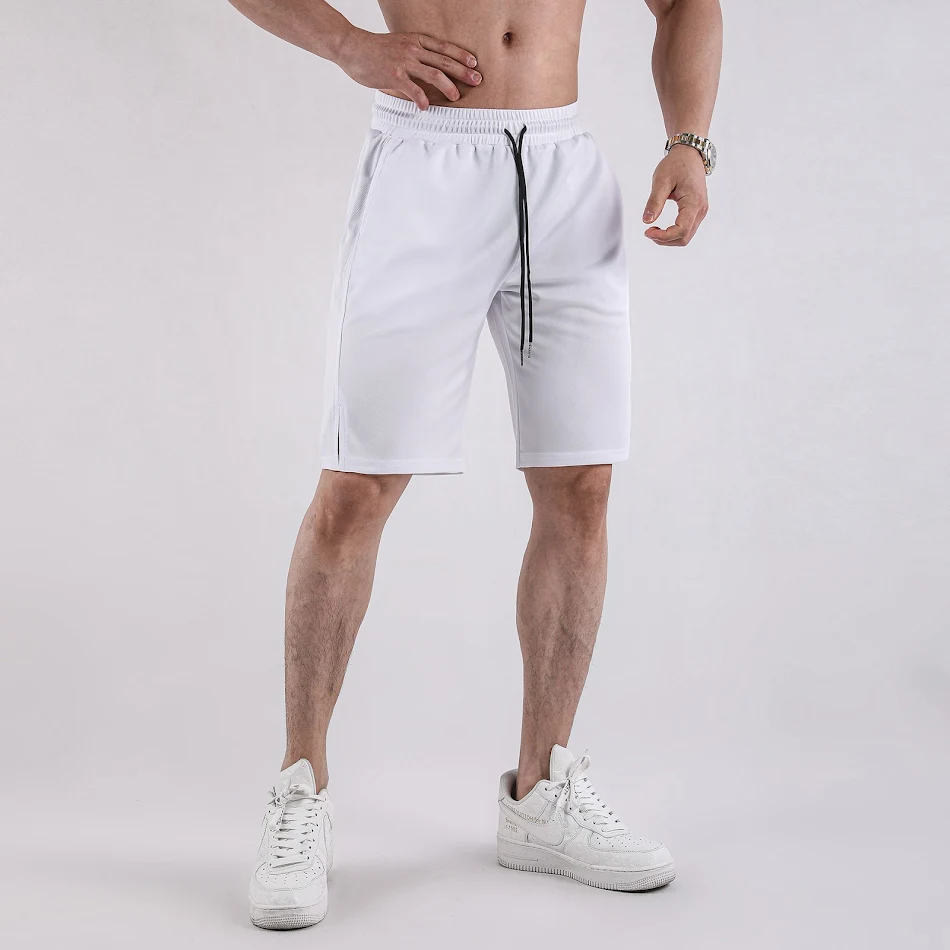 Sommer Herren Mesh Shorts Schnelltrocknend Atmungsaktiv Fitness Freizeithose Capri Weich Hautfreundlich Elastisch Sportlich.