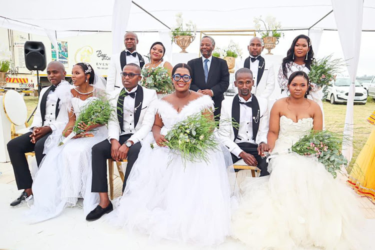 Five couples tied the knot at a mass wedding in Lusikisiki, Eastern Cape on Sunday.