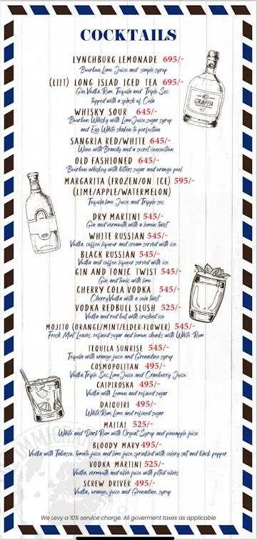 Cafe Immigrant menu 