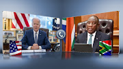 President Cyril Ramaphosa and US President Joe Biden.