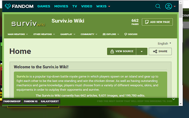 Surviv.io Wiki Extension chrome extension