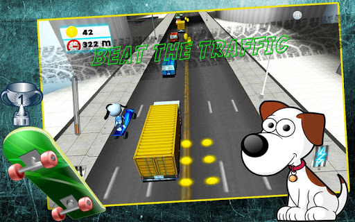 無料模拟Appのスケート子犬:トラフィックを実行します|記事Game