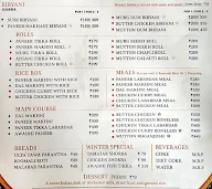 Awadhi Central menu 3