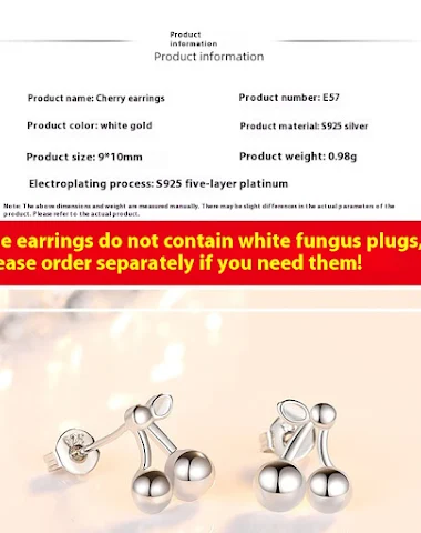 Pendientes de botón Shengli S925 pl - 3