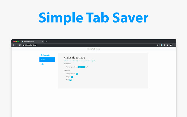 Simple Tab Saver chrome extension