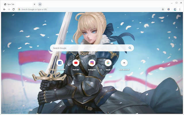 Chicas guerreras de anime Fondos de pantalla nueva pestaña