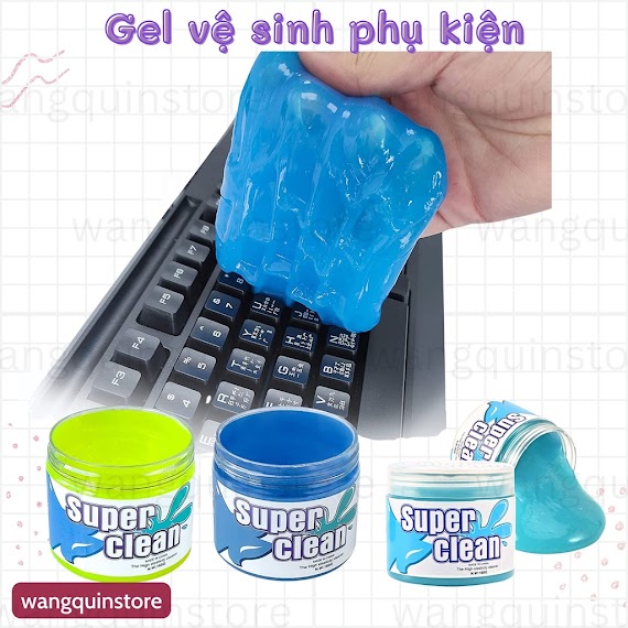 Gel Vệ Sinh Đa Năng Làm Sạch Vệ Sinh Ô Tô, Bàn Phím, Điện Thoại, Bụi Bẩn, Laptop, Lọc Gió Xe Hơi Super Clean Gel 160G