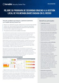 Hoja de datos de Tenable Security Center Plus+