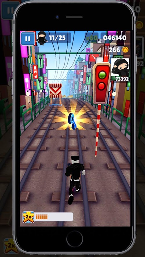 Android application Ninja Runner Subway Surfers Go screenshort
