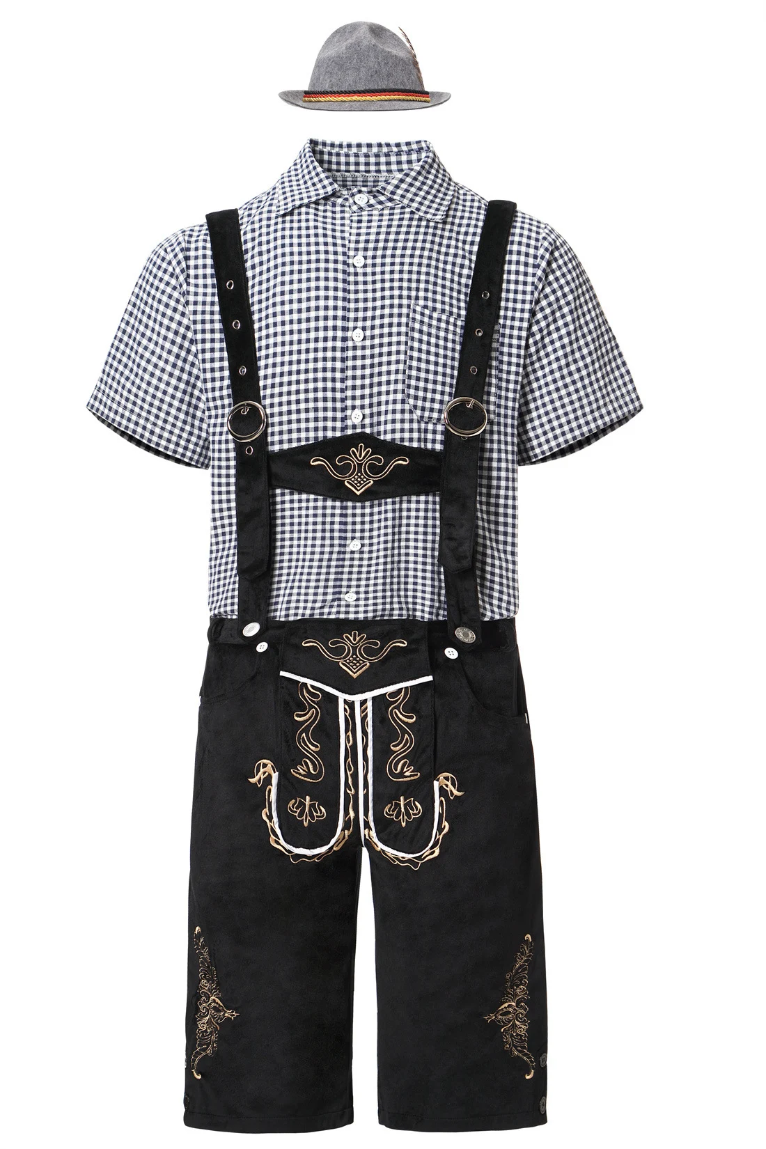 Title 10, Oktoberfest Party Kostuum Lederhosen met Bretel...