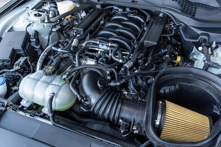 Free-revving Coyote V8 delivers 338kW and 529Nm.