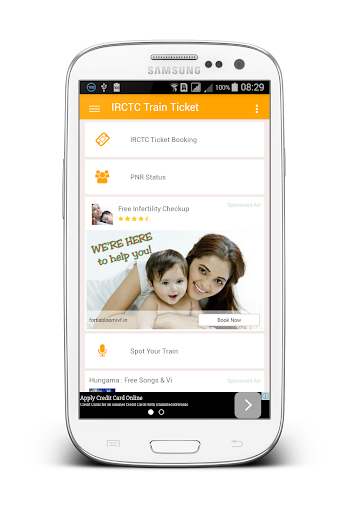 IRCTC Mobile Ticket Booking