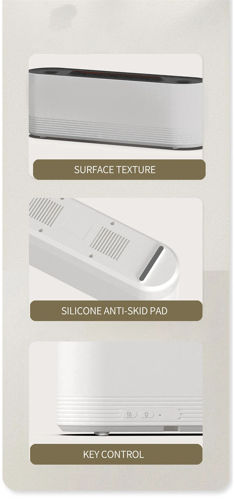 Title 13, Humidificateur dAir Flamme Ultrasonique 7 Coul...