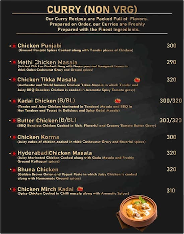 Tandooriwala Guwahati menu 