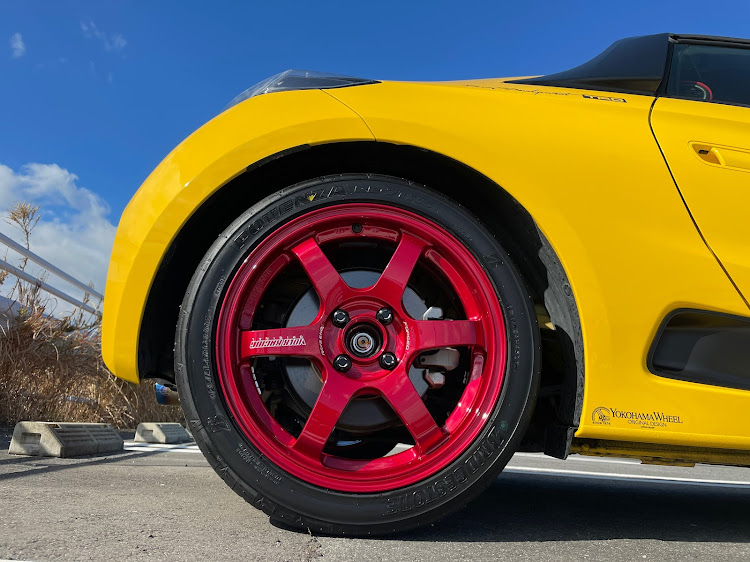 S660のRAYS VOLKRACING・TE37・SONIC・オプションカラー・hyper redに関するカスタム事例の投稿画像3枚目
