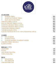 The Great Kabab Factory menu 4