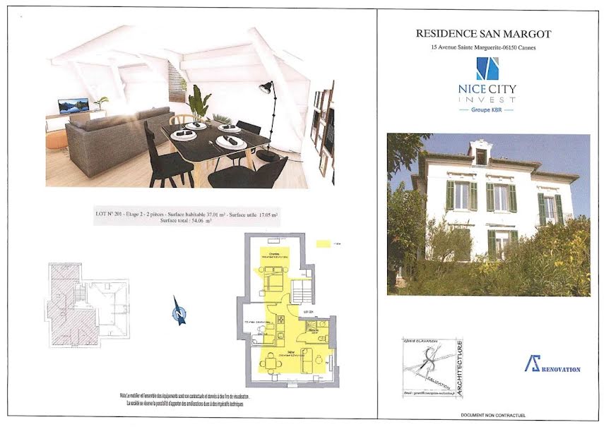 Vente appartement 2 pièces 33.13 m² à Cannes (06400), 307 806 €