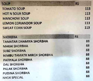 Nh14 Dhaba menu 2