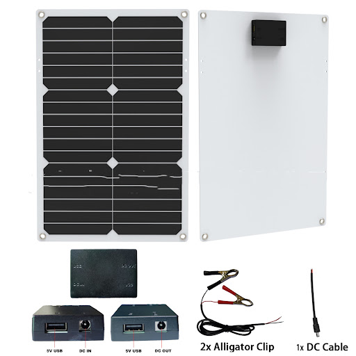 Title 4, 300W Solar Suit System with 12V Inverter, 30A C...