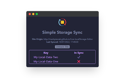 Simple Storage Sync