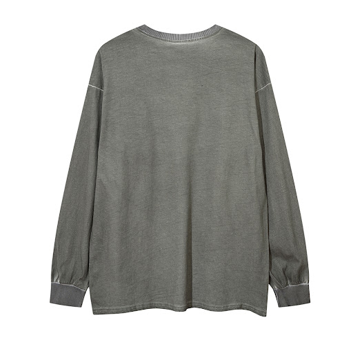 Title 12, Mens Distressed and Dirty Cotton Round Neck Lo...