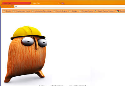 Orange Google Chrome Theme