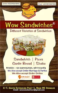 Wow Sandwiches menu 6