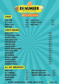 Ek Number Sandwich menu 4