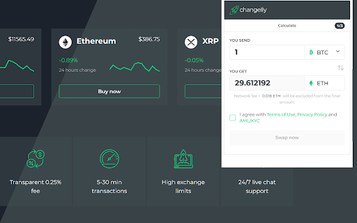 Changelly Plugin