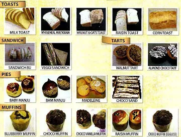 Sonya Bakery Cafe menu 