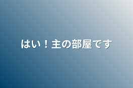 はい！主の部屋です