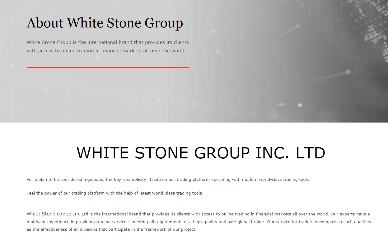 Обзор инвестиционной компании White Stone Group: тарифные планы и отзывы клиентов