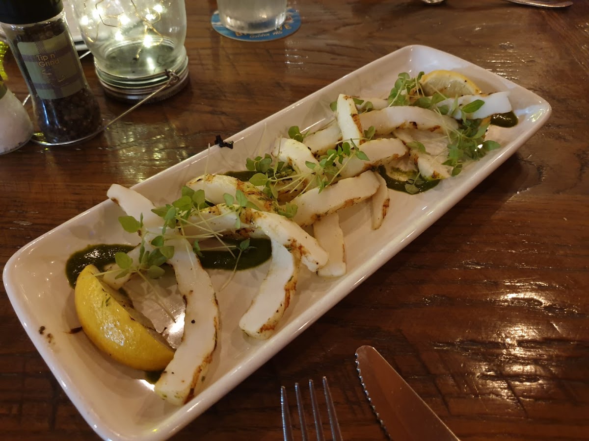 Grilled calamari