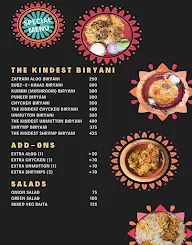 The Kindest Biryani menu 1