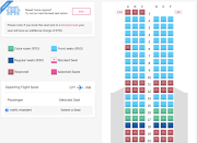 FlySAfair R750 'blocking seat' option. 