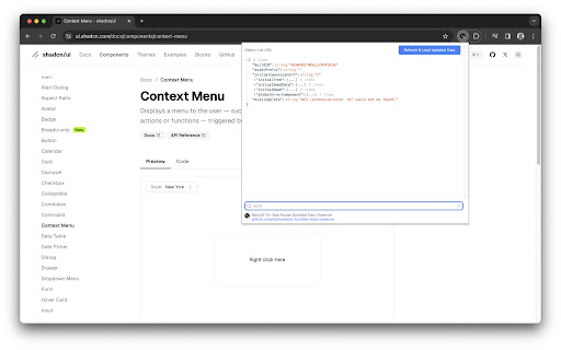 NextJS 13+ App Router Bundled Data Observer