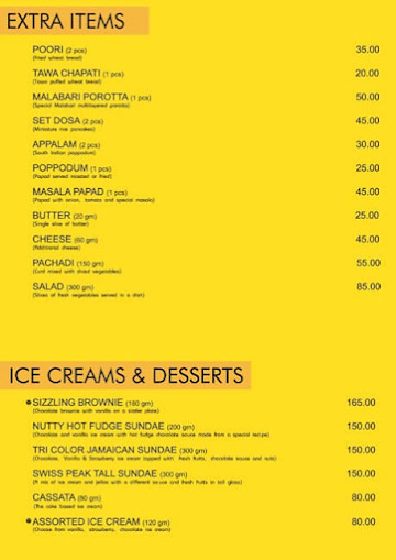 Sankalp menu 